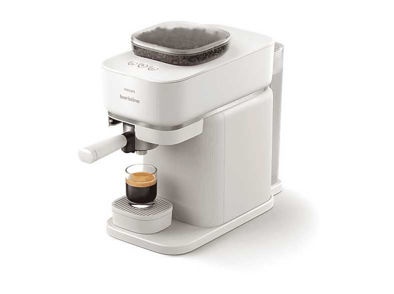 Cafetera express PHILIPS con Molinillo cerámico en color Blanco lechoso — foto 3