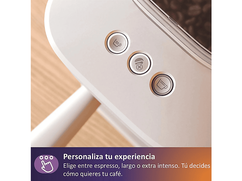 Cafetera express PHILIPS con Molinillo cerámico en color Blanco lechoso — foto 9