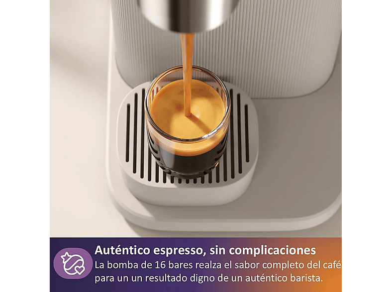 Cafetera express PHILIPS con Molinillo cerámico en color Blanco lechoso — foto 10