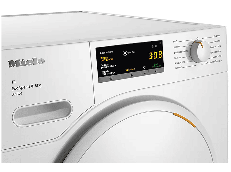 MIELE Secadora bomba de calor 12 Programas (mod. 8kg Active) en color Blanco loto — foto 4