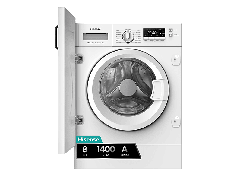 Lavadora integrable HISENSE en color Sin Panelar