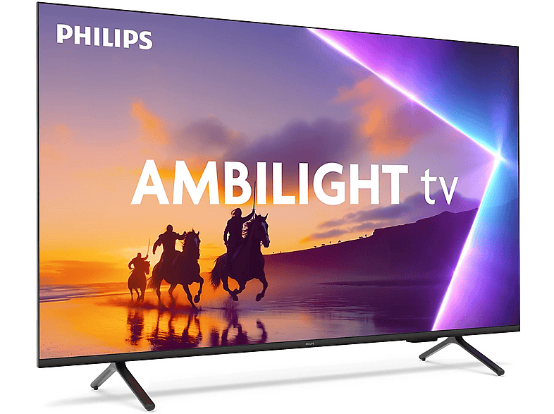 PHILIPS TV QLED 85" en color Negro mate — UHD 4K y Titan OS — foto 4