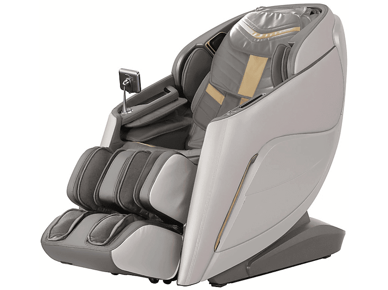 KOMODER Sillón de masaje en color Beige - Gris — Masaje de cuerpo completo y Función calor