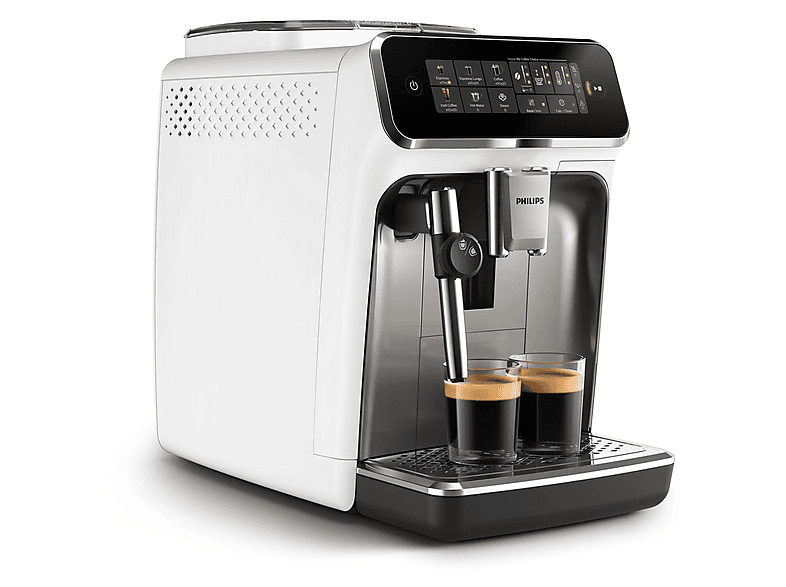Cafetera superautomática PHILIPS en color Cromado blanco (mod. - S3300 BLANCA/TEATRO CROMO) — foto 3