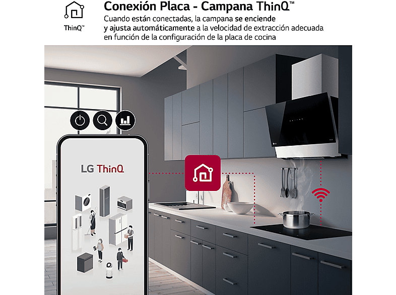 LG Placa inducción en color Cristal Negro — 3 Zonas y 1 Zona Flex — foto 9