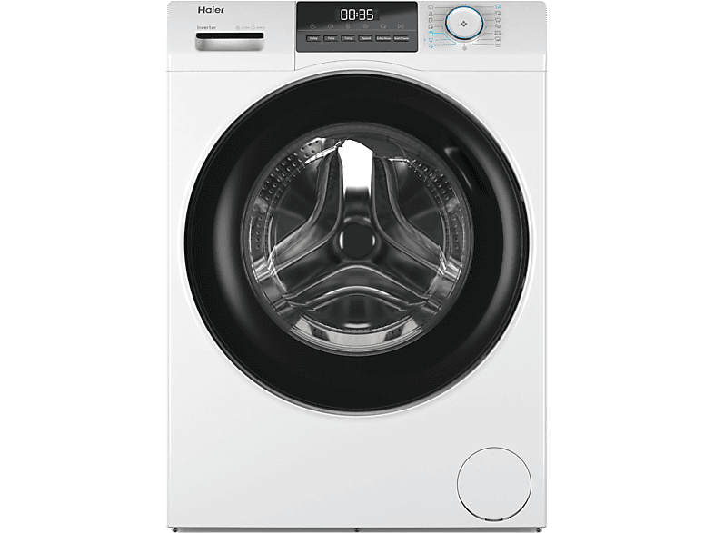 Lavadora carga frontal HAIER en color Blanco, 10 kg