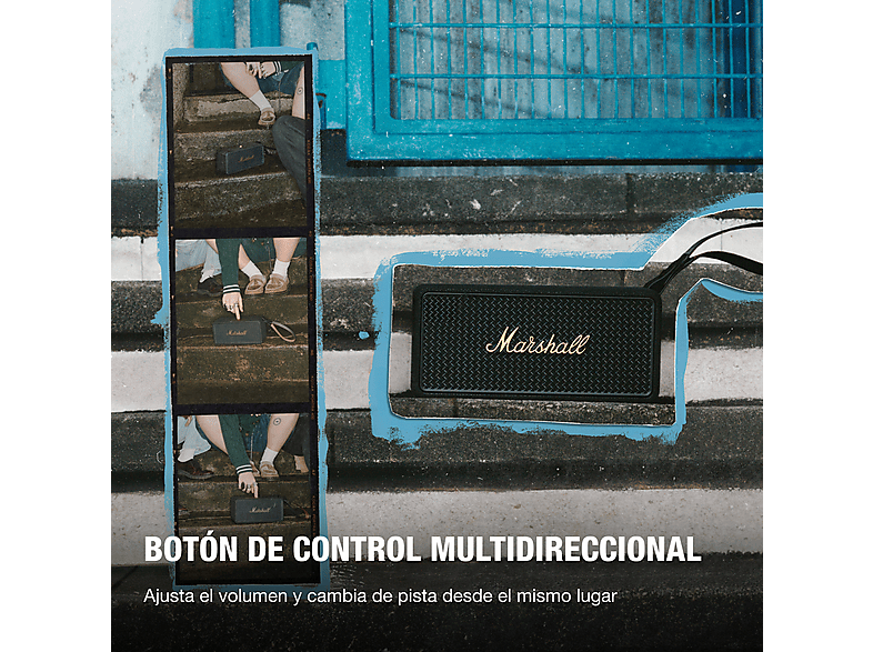 MARSHALL Altavoz inalámbrico en color Black and Brass — Bluetooth y 30 h Autonomía — foto 5