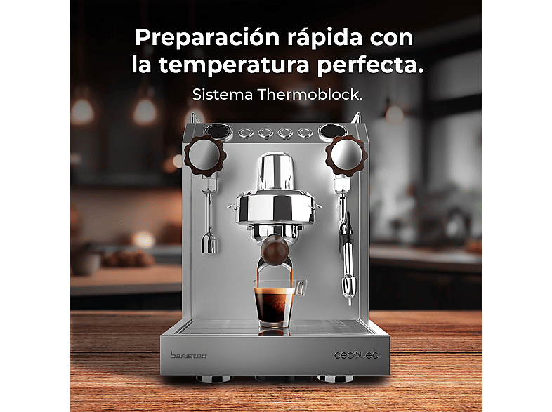 Cafetera express CECOTEC con 2700 W en color Plata — foto 6