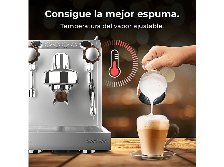 Cafetera express CECOTEC con 2700 W en color Plata — foto 8
