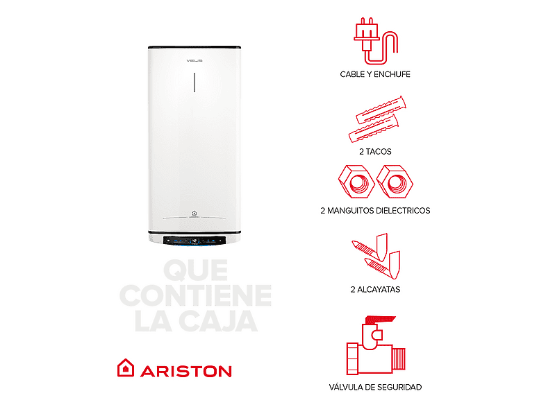 ARISTON Termo Eléctrico en color Blanco — 100 l y Electrónico — foto 8