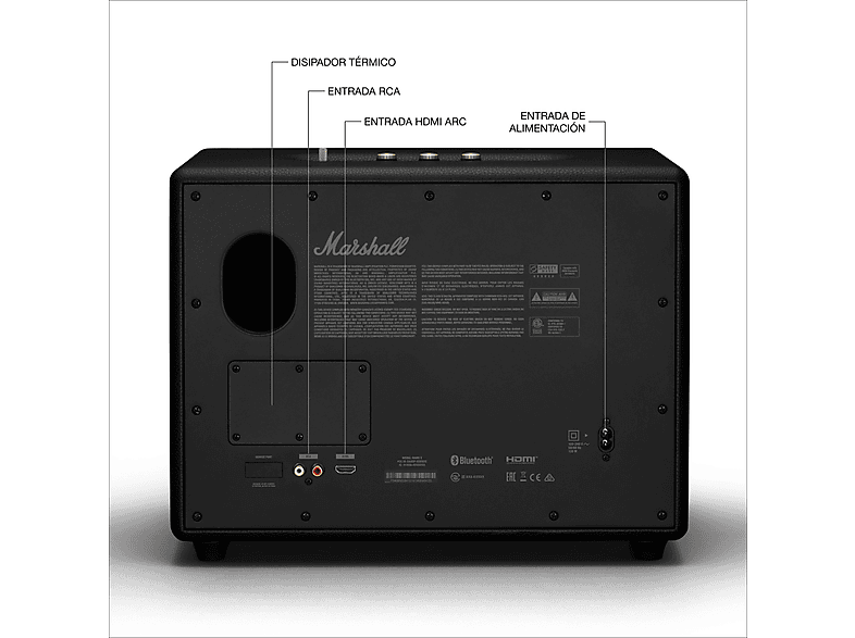 Altavoz bluetooth MARSHALL en color Negro de 90 W — foto 3