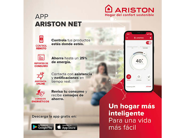 ARISTON Termo Eléctrico en color Gris — 50 l y Electrónico — foto 4