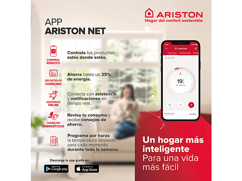 ARISTON Termo Eléctrico en color Gris — 50 l y Electrónico — foto 9