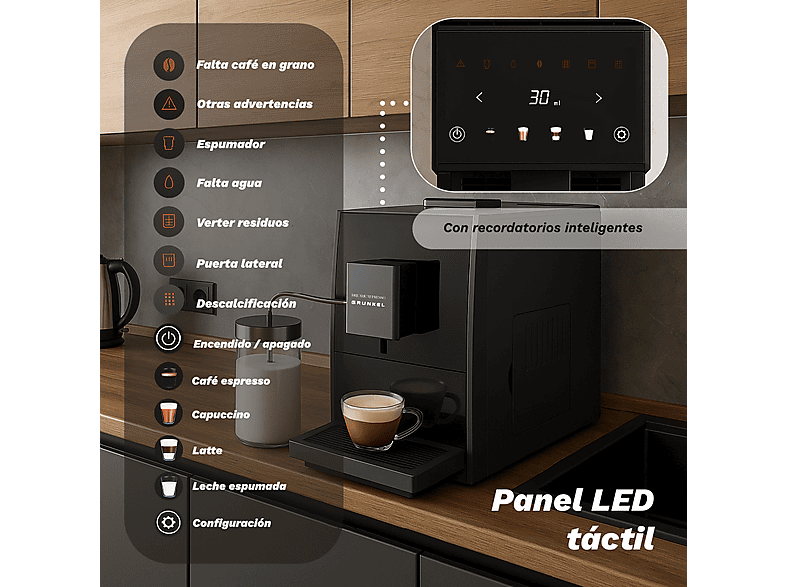 GRUNKEL Cafetera superautomática en color Black — foto 5