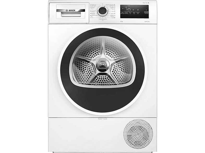 Secadora bomba de calor BOSCH en color Blanco, Eléctrico