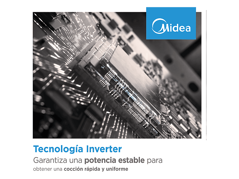 MIDEA Microondas con grill integrable en color Cristal Negro (mod. MBMTG925E-BK) — foto 9