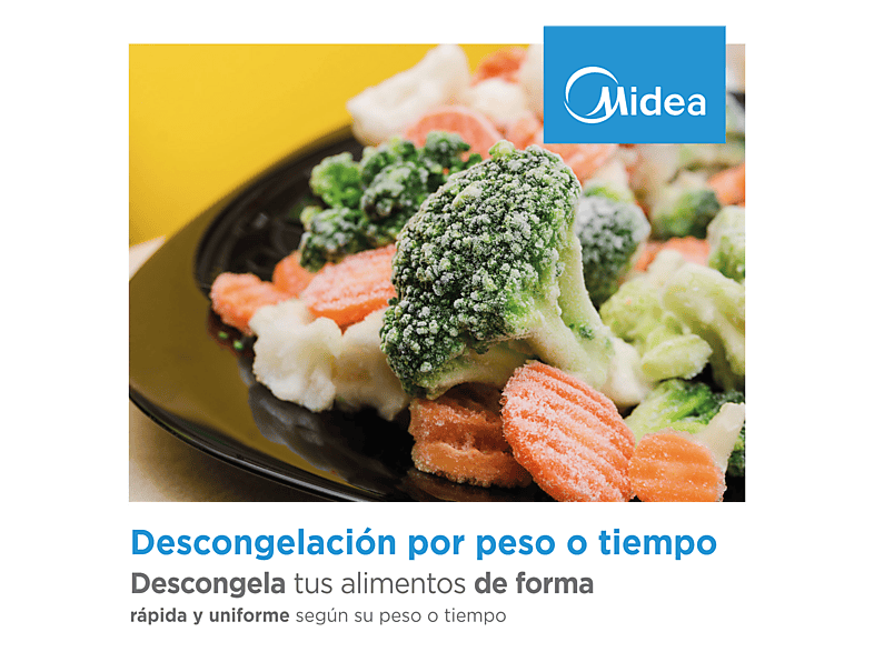 MIDEA Microondas con grill integrable en color Cristal Negro (mod. MBMTG925E-BK) — foto 12
