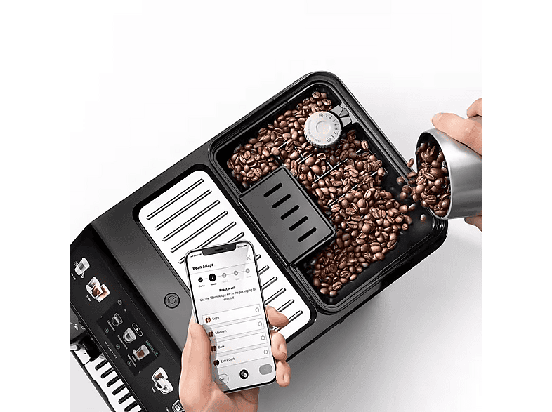 Cafetera express DELONGHI en color Inox + Preto (mod. ECAM 450.86.T) — foto 4