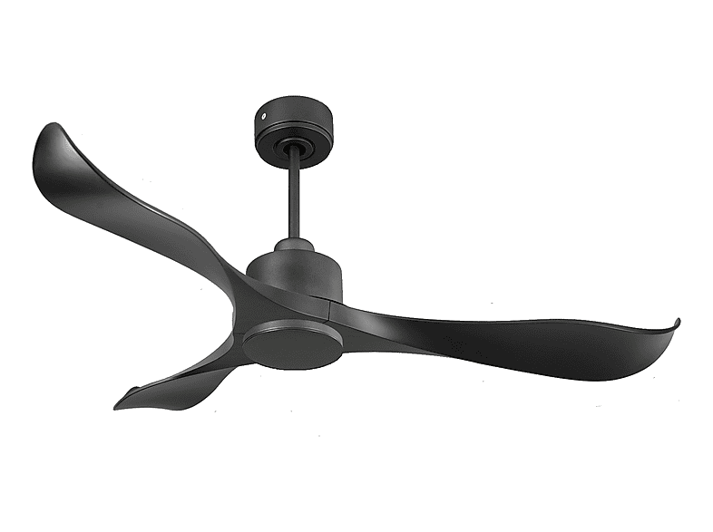 PURLINE Ventilador de techo en color Negro — 6 velocidades y Solo con reguladores específicos