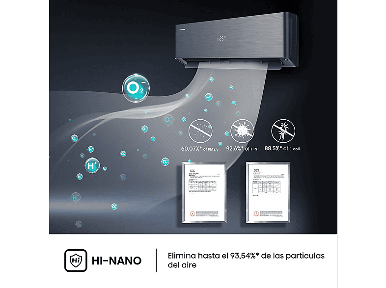 HISENSE Aire acondicionado Split 1 x 1 WiFI (mod. 3010 fg/h) en color Negro — foto 10