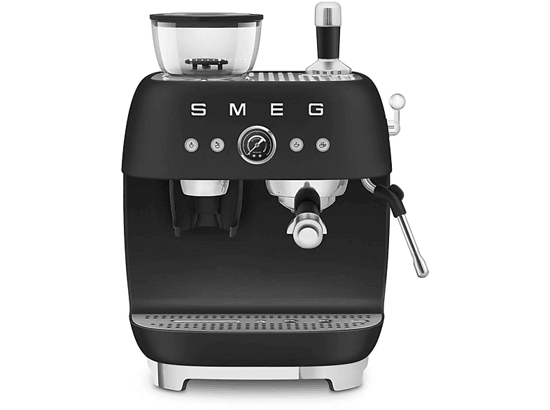 Cafetera espresso manual SMEG en color Negro mate, 20 bar