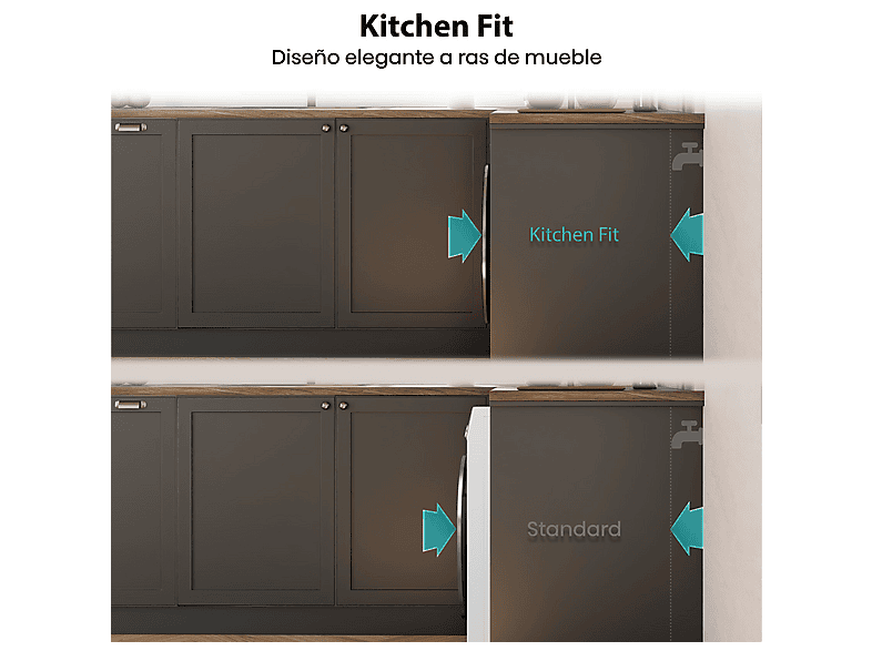 Lavadora carga frontal HISENSE con 9 kg en color Blanco — foto 14