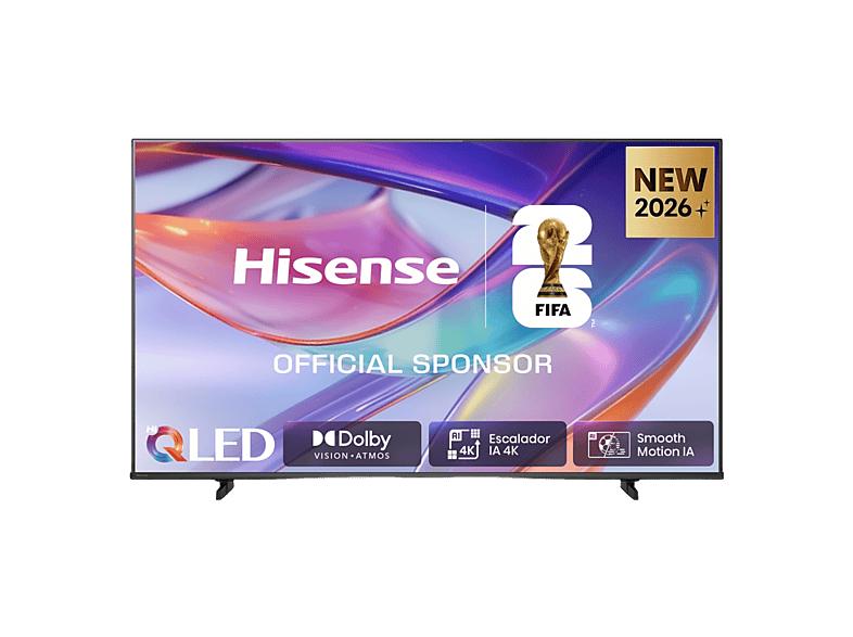 TV QLED 43" HISENSE en color Negro de QLED 4K