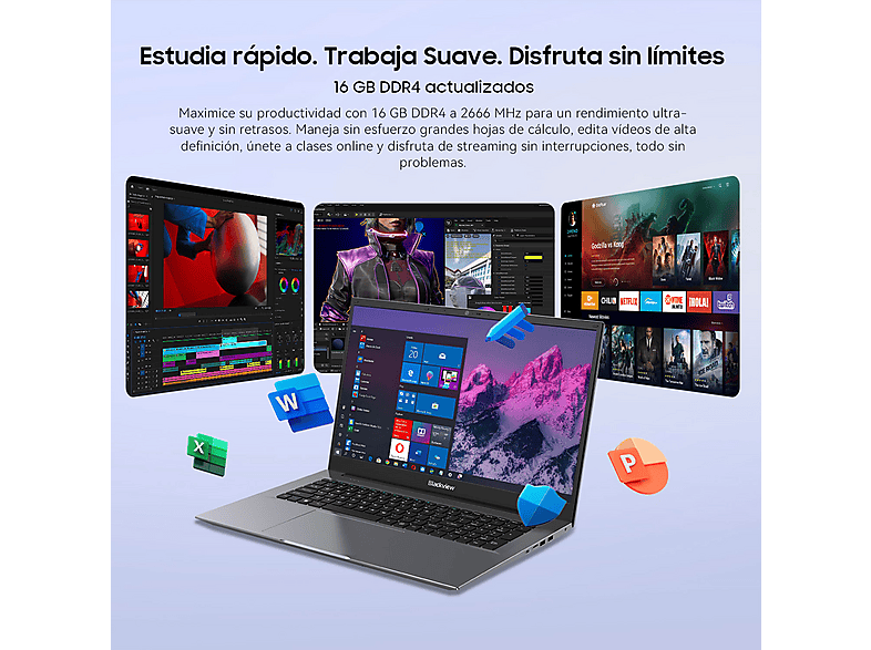 Portátil BLACKVIEW en color Gris de 18,5 " Full-HD — foto 6