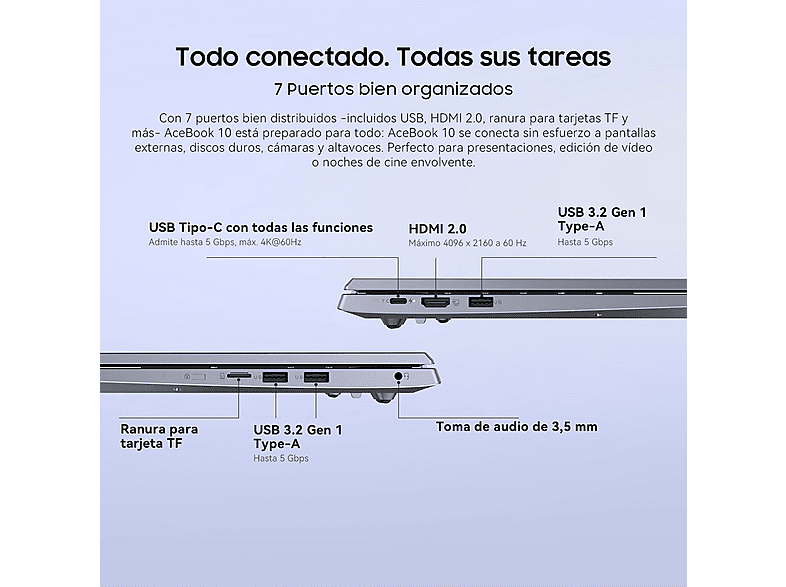 Portátil BLACKVIEW en color Gris de 18,5 " Full-HD — foto 9