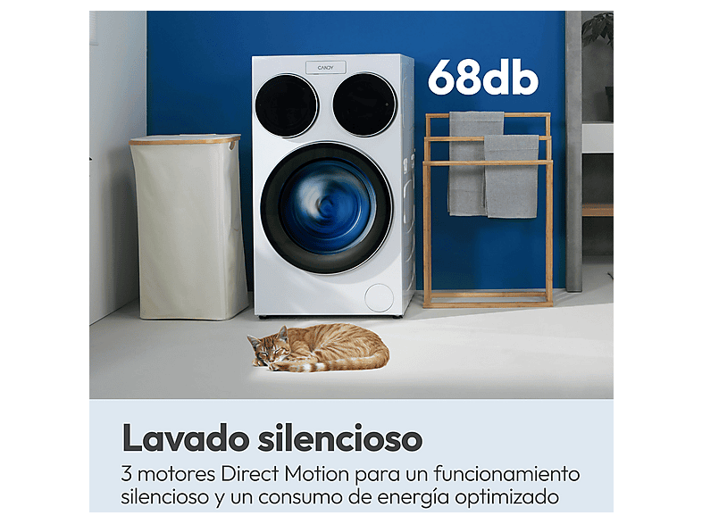 Lavadora carga frontal CANDY — 10+1+1 kg y 1400 rpm (mod. Multiwash MQD 410CBL9-37) — foto 14