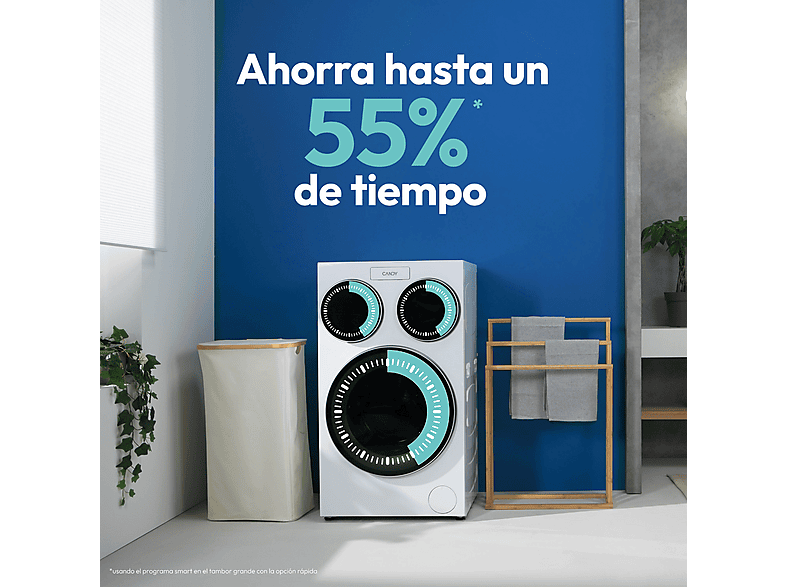 Lavadora carga frontal CANDY — 10+1+1 kg y 1400 rpm (mod. Multiwash MQD 410CBL9-37) — foto 15