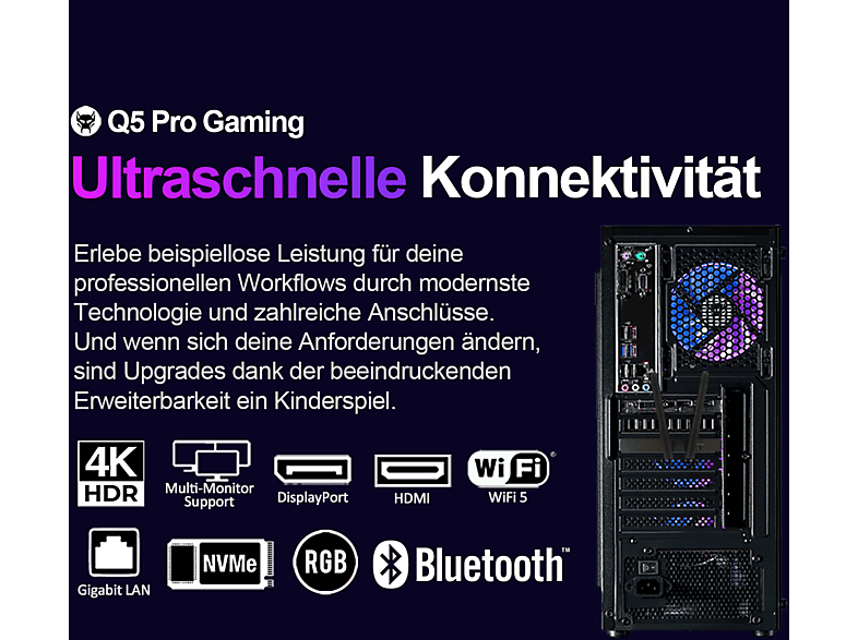 PC Gaming BEASTCOM — AMD Ryzen™ 5 4500 y 16 GB RAM (mod. Q5 Pro Gaming) — foto 9