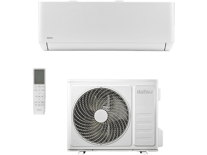 DAITSU Aire acondicionado Split 1 x 1 en color Blanco — 4471 fg/h y Función Inverter
