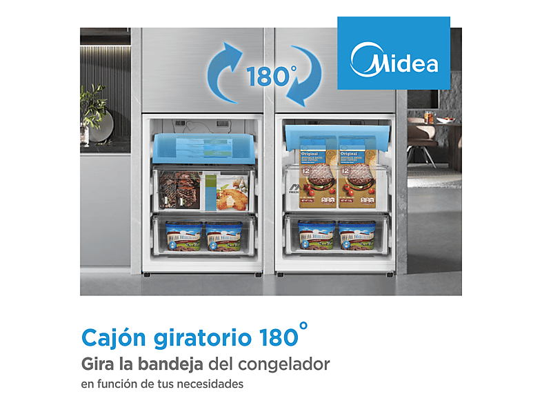 Frigorífico Combi MIDEA — Total No Frost y 201 cm altura — foto 24