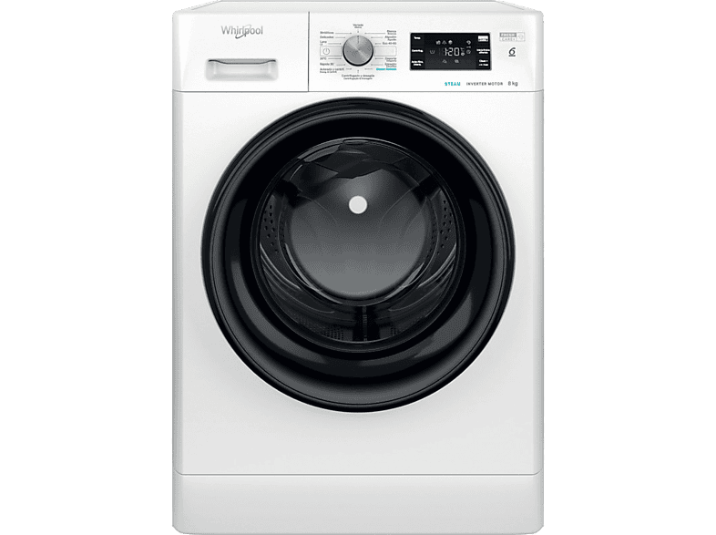 Lavadora carga frontal WHIRLPOOL con 8 kg en color Blanco