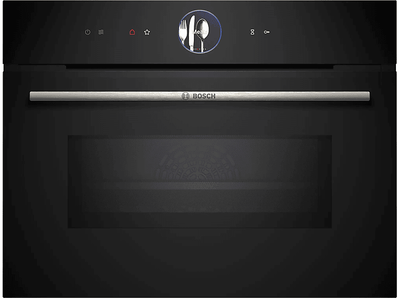 Horno compacto con microondas BOSCH en color Negro, Convencional