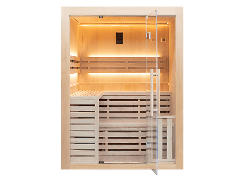 Sauna POOLSTAR — 150 cm y 200 cm (mod. Sense 4 Panorámico)