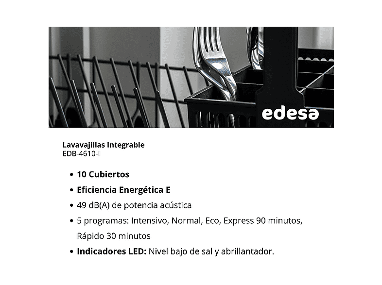 EDESA Lavavajillas integrable 45 cm — foto 11