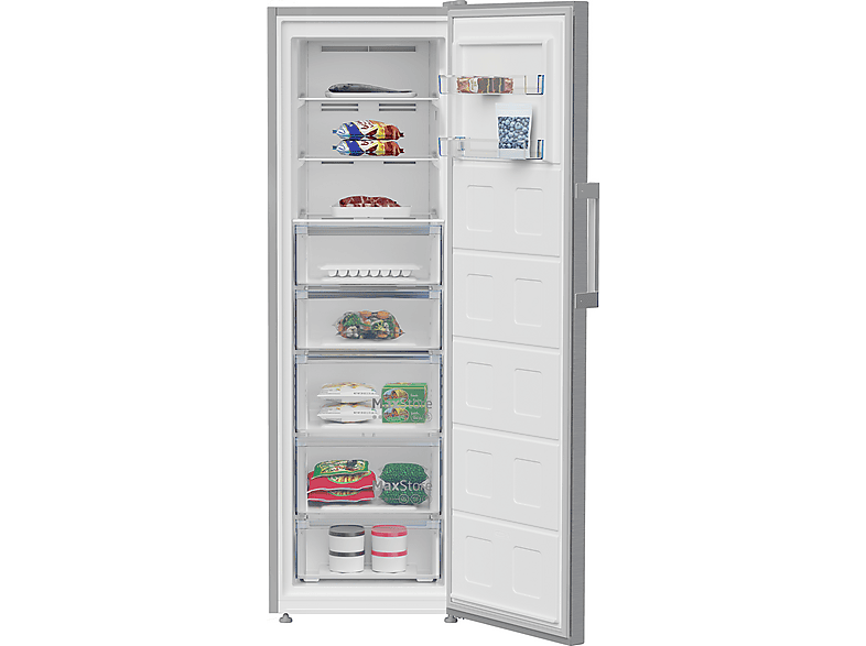 Congelador vertical BEKO con 313 l en color Color Inox — foto 3