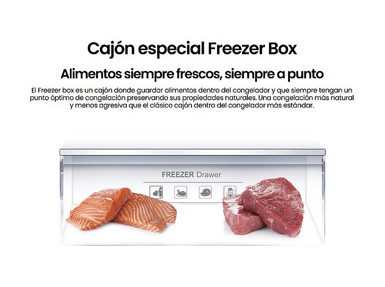 INFINITON Congelador vertical en color Inox (mod. CV-172L14XEV) — foto 7