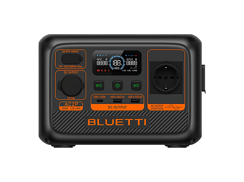 BLUETTI Estación de energía portátil en color Negro (mod. AC2P)
