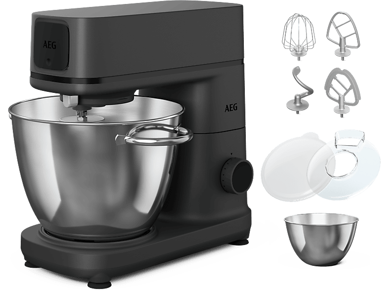 Robot de cocina AEG con 1200 W en color Negro perlado