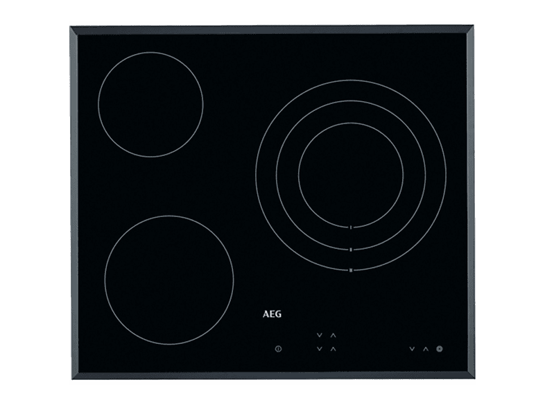 Placa de vitrocerámica AEG en color Negro, 3 zonas