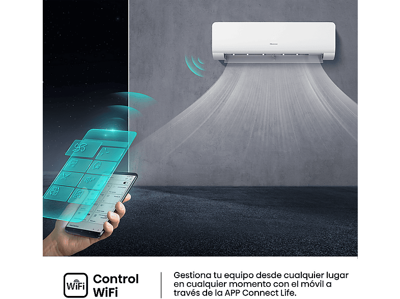 HISENSE Aire acondicionado Split 1 x 1 (mod. KC50 Smart Clima) — foto 4